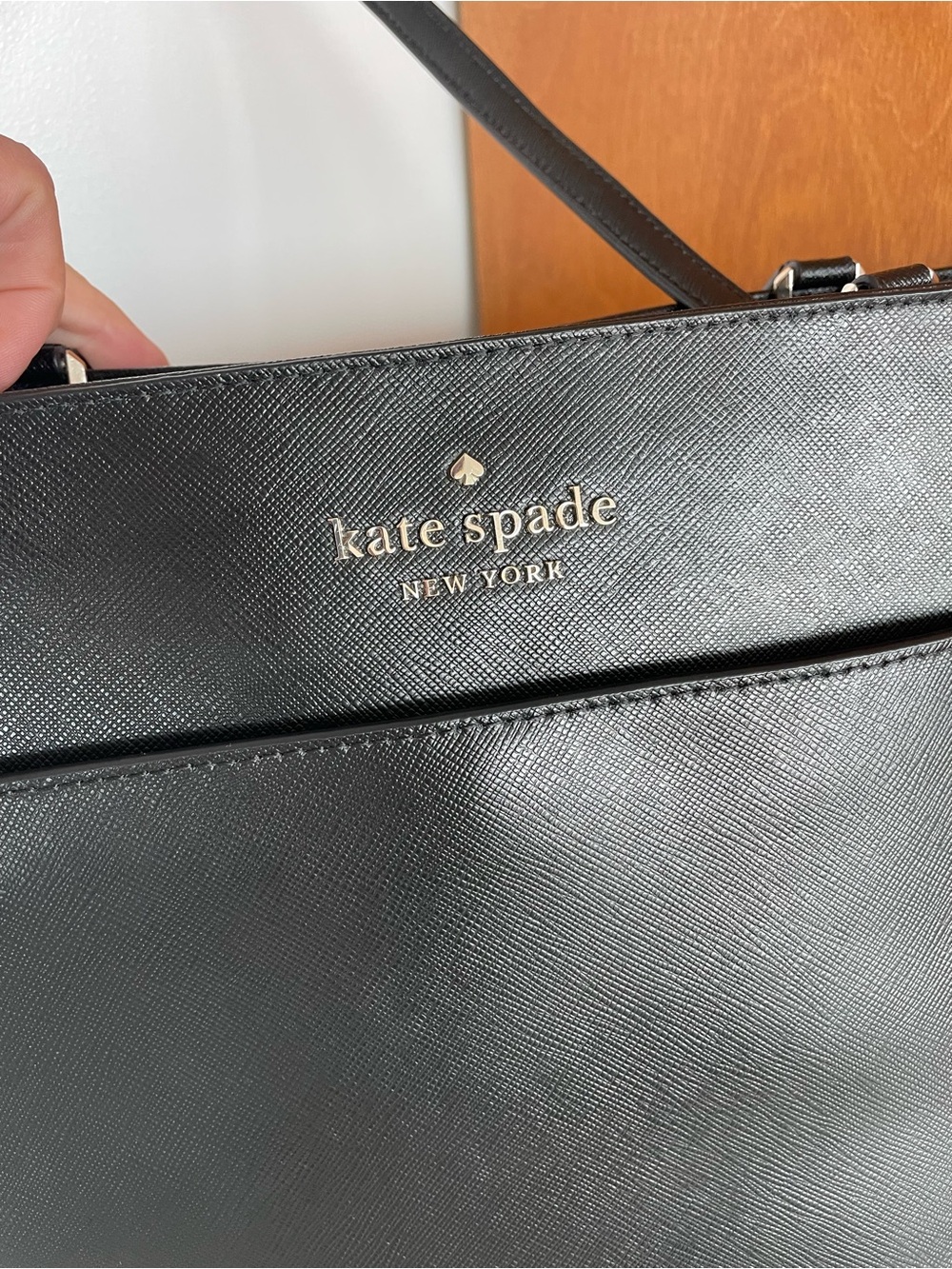 kate spade Black Staci Saffiano Leather large Tote - Picture 3 of 13